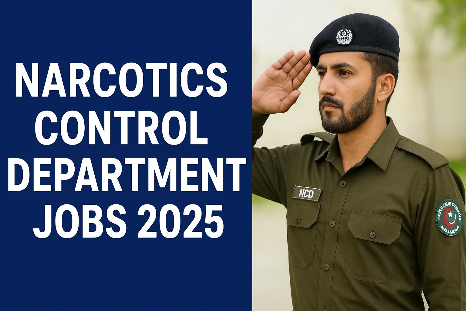 Narcotics Control Department Jobs 2025